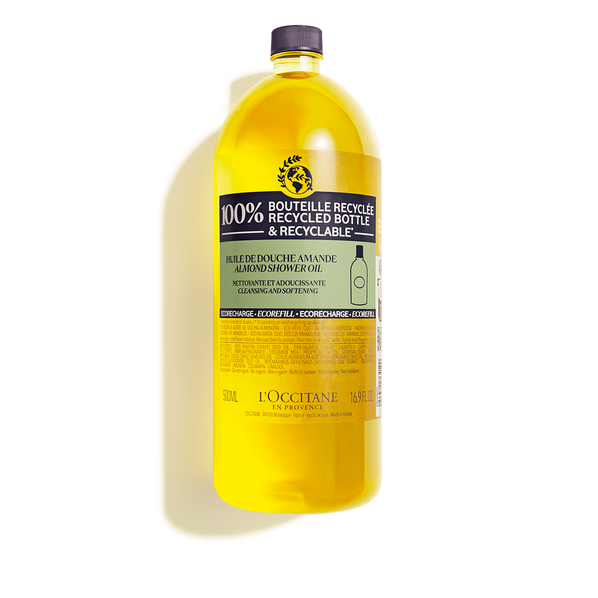 Eco-Refil Óleo Hidratante de Banho Amêndoa 500ml